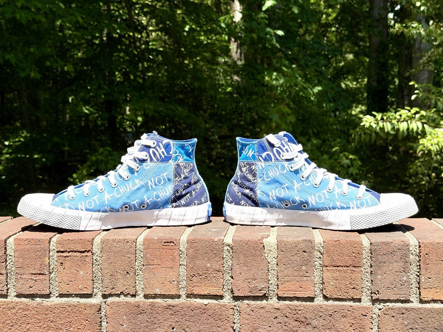 Converse UNT1TL3D Hi "Not A Chuck" University Blue Patchwork Men's Size 11.5