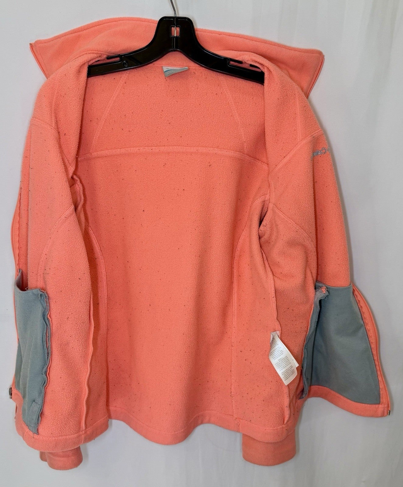 Columbia Jacket, Women's Size Large, Pink, Full Zip, Pocket on arm