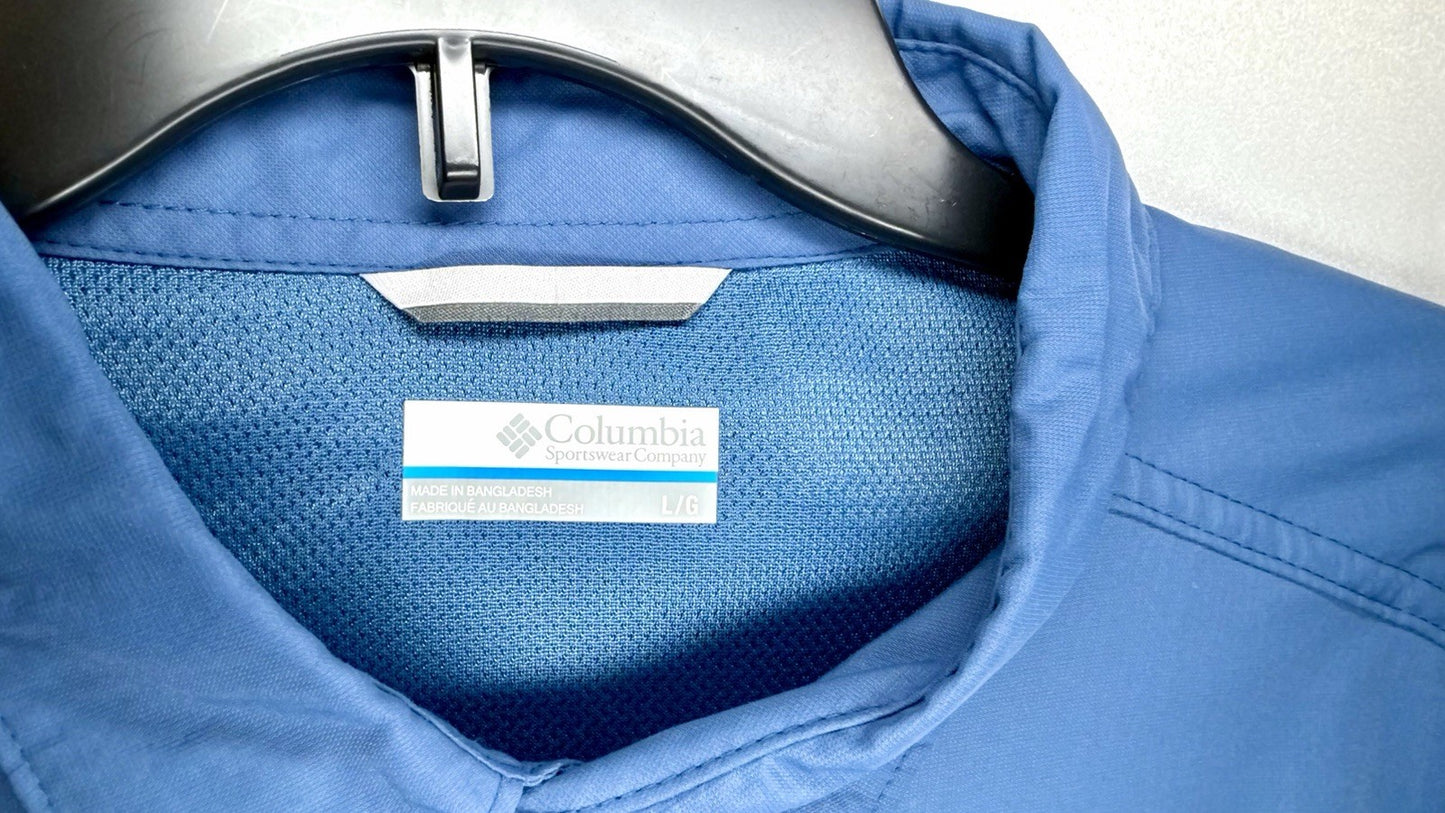 Columbia Omni-Shade Kestrel Trail Short Sleeve Button-Down Shirt Men’s Large