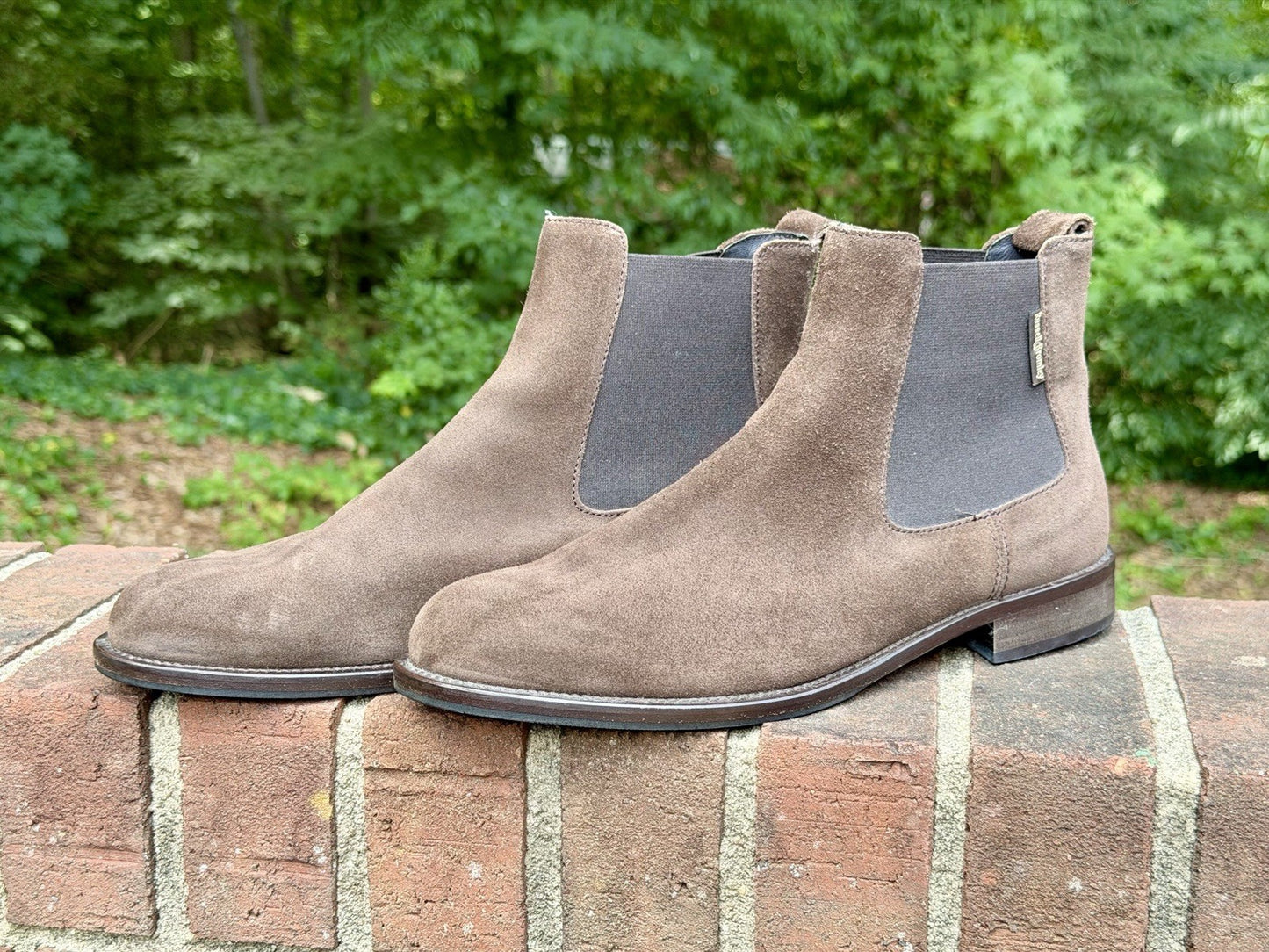 Russell & Bromley Men Suede Chelsea Boots Brown Size 41.5 / US 8.5 ($550 New)
