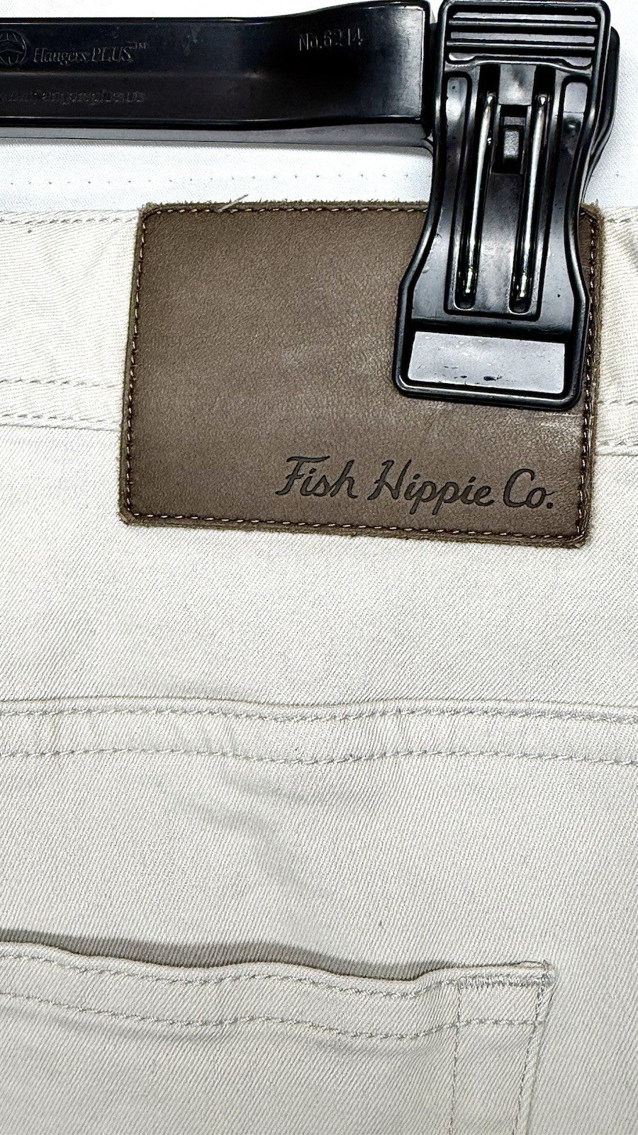 FISH HIPPIE CO. DUNEWALK 5 Pocket Stretch Pants 38x32 W38 L32 Tan / WORN ONCE!!