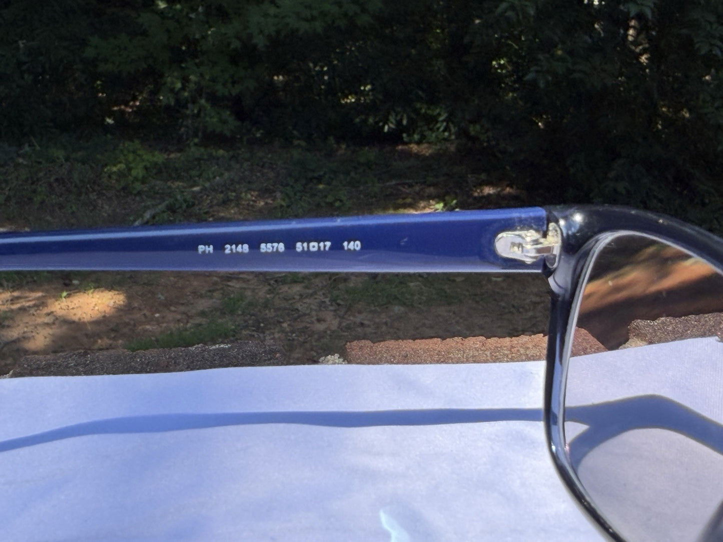 Polo Ralph Lauren PH 2148 5576 Navy Blue Clear Eyeglasses Frames 51-17 140