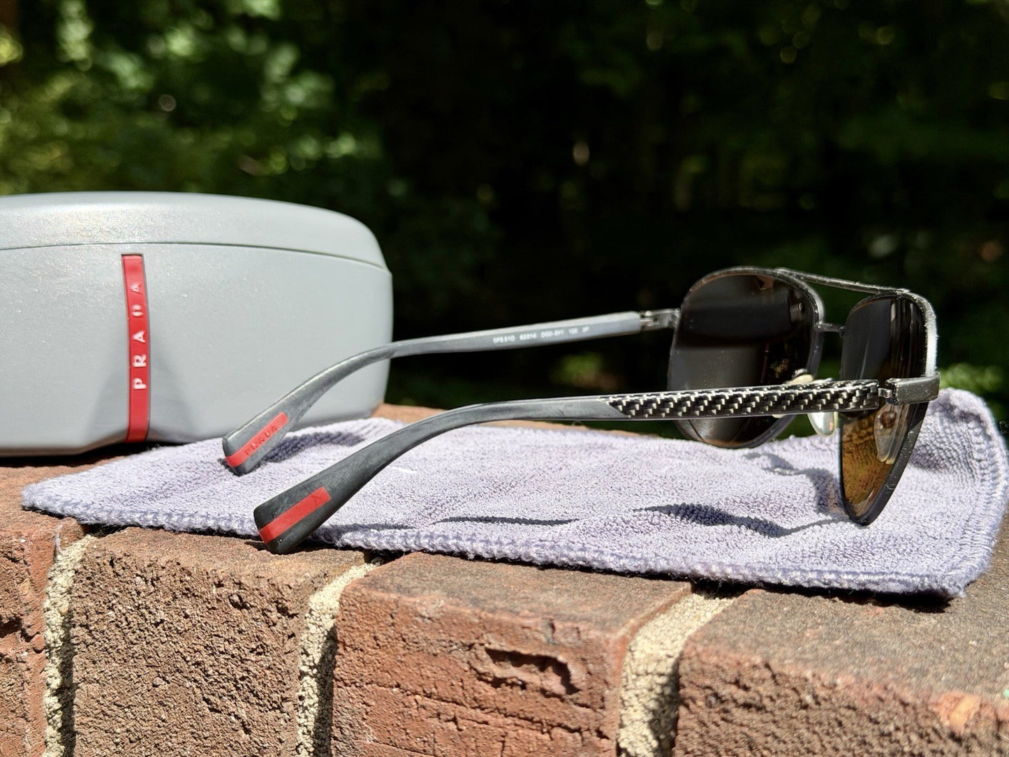 PRADA LINEA ROSSA 510S 7AX5W1 POLARIZED CARBON FIBER W/COA