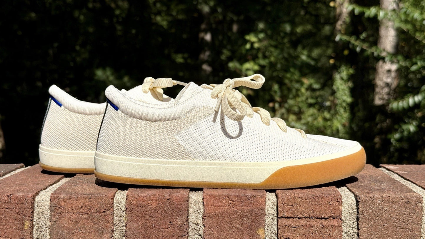 Rothy’s The Lace Up Blonde Sneakers Women's Size 8.5