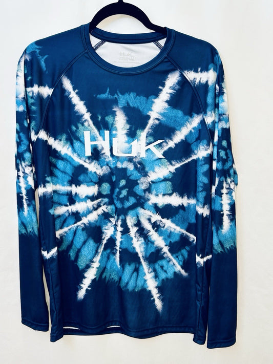 🎣 Huk Performance Fishing Shirt Womens Medium Long Sleeve Outdoor Lightweight