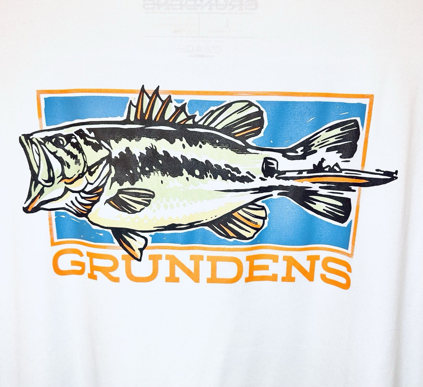 GRUNDENS OFF TO THE RACES SS TECH TEE | MEN’S LARGE | WORN ONCE