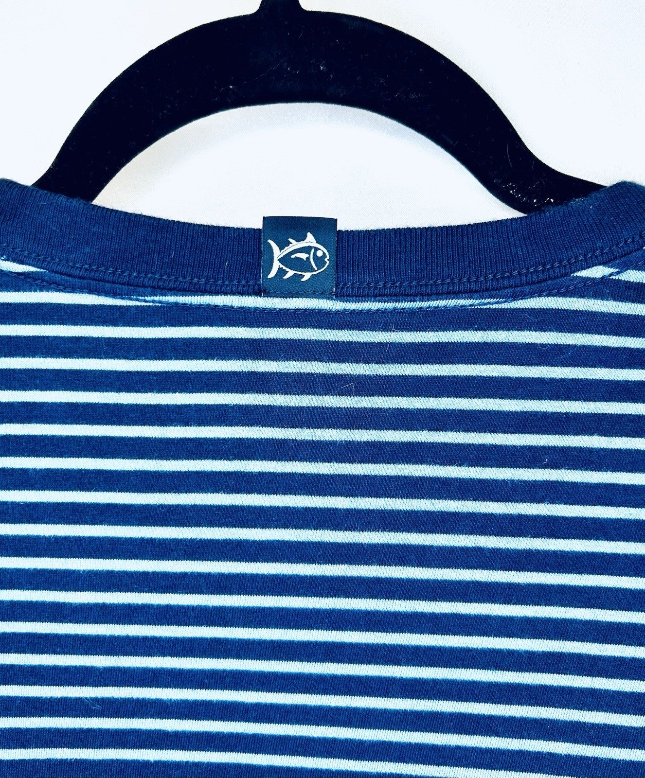 Southern Tide Men’s Stripe Skipjack S/S Tee.True Navy.Sz.Large MSRP$44.00