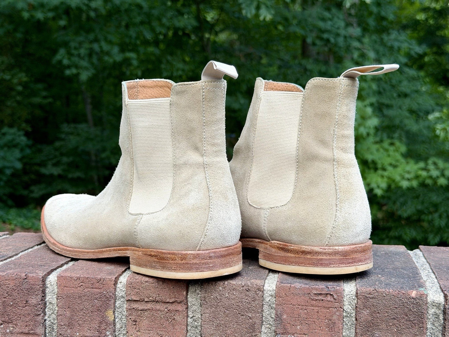 New Republic By Mark McNairy - Chelsea Boot - Men’s Size 12/45.5 EU - Tan Suede