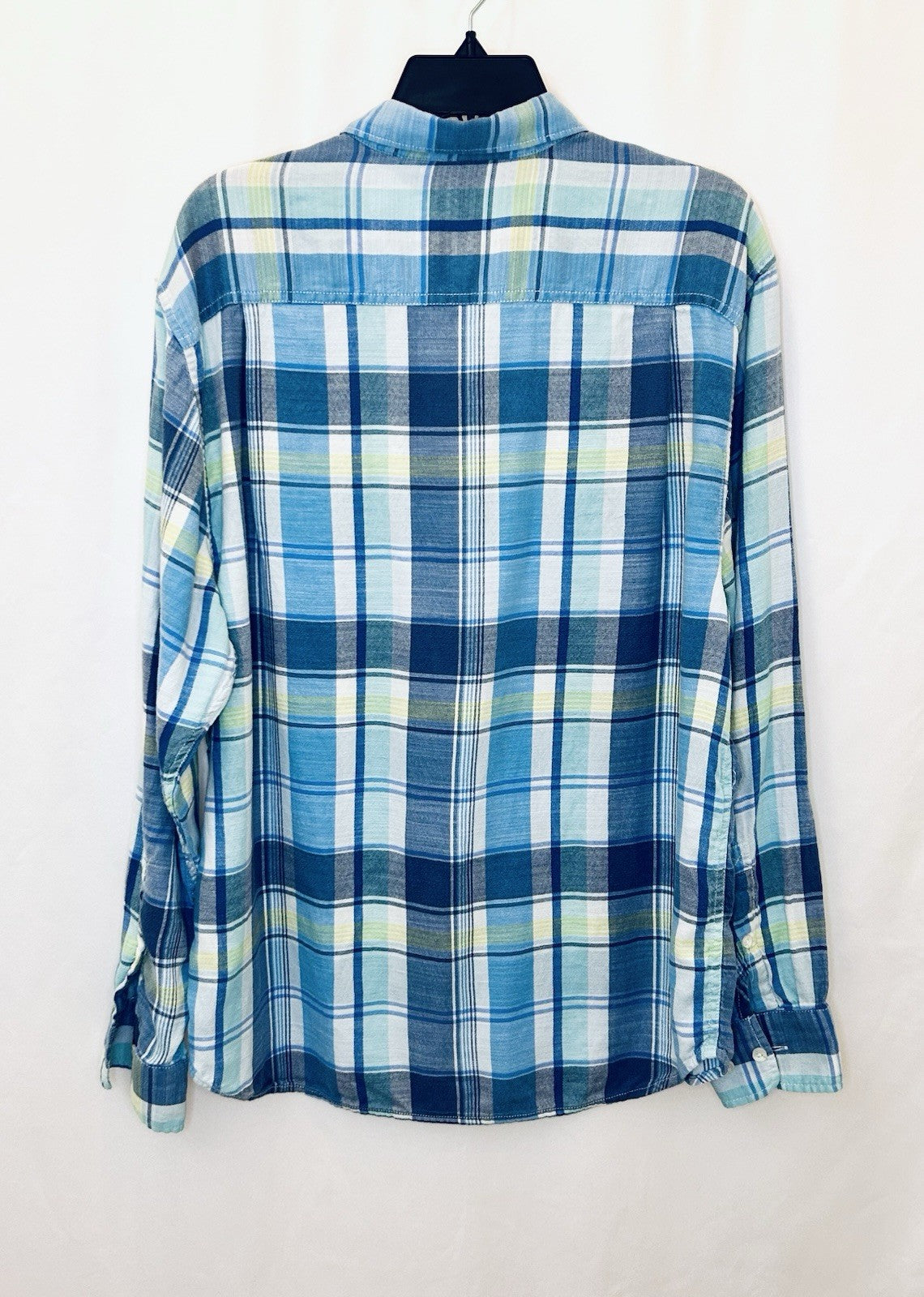 Tommy Bahama Long Sleeve Shirt Plaid Rahi Blue Ocean Deep Men’s Large | New $135
