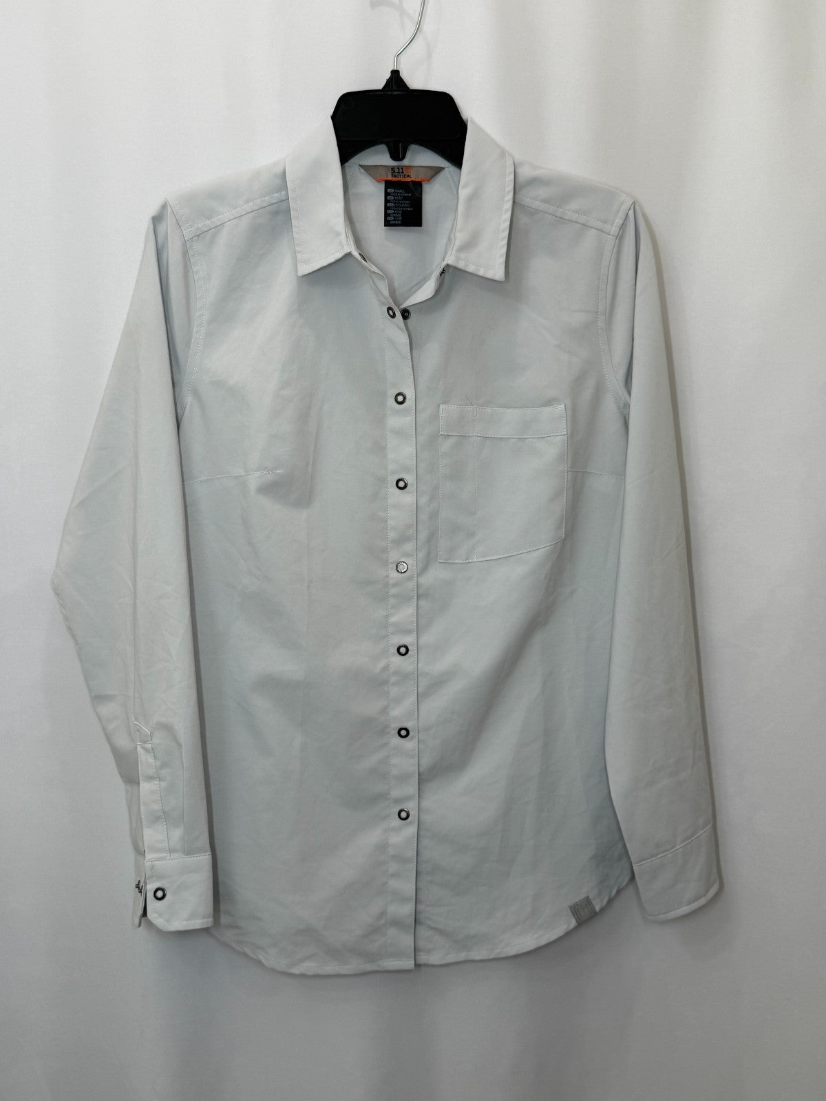 5.11 Tactical Men's Size Small Gray Freedom Flex Long Sleeve Button Up Shirt