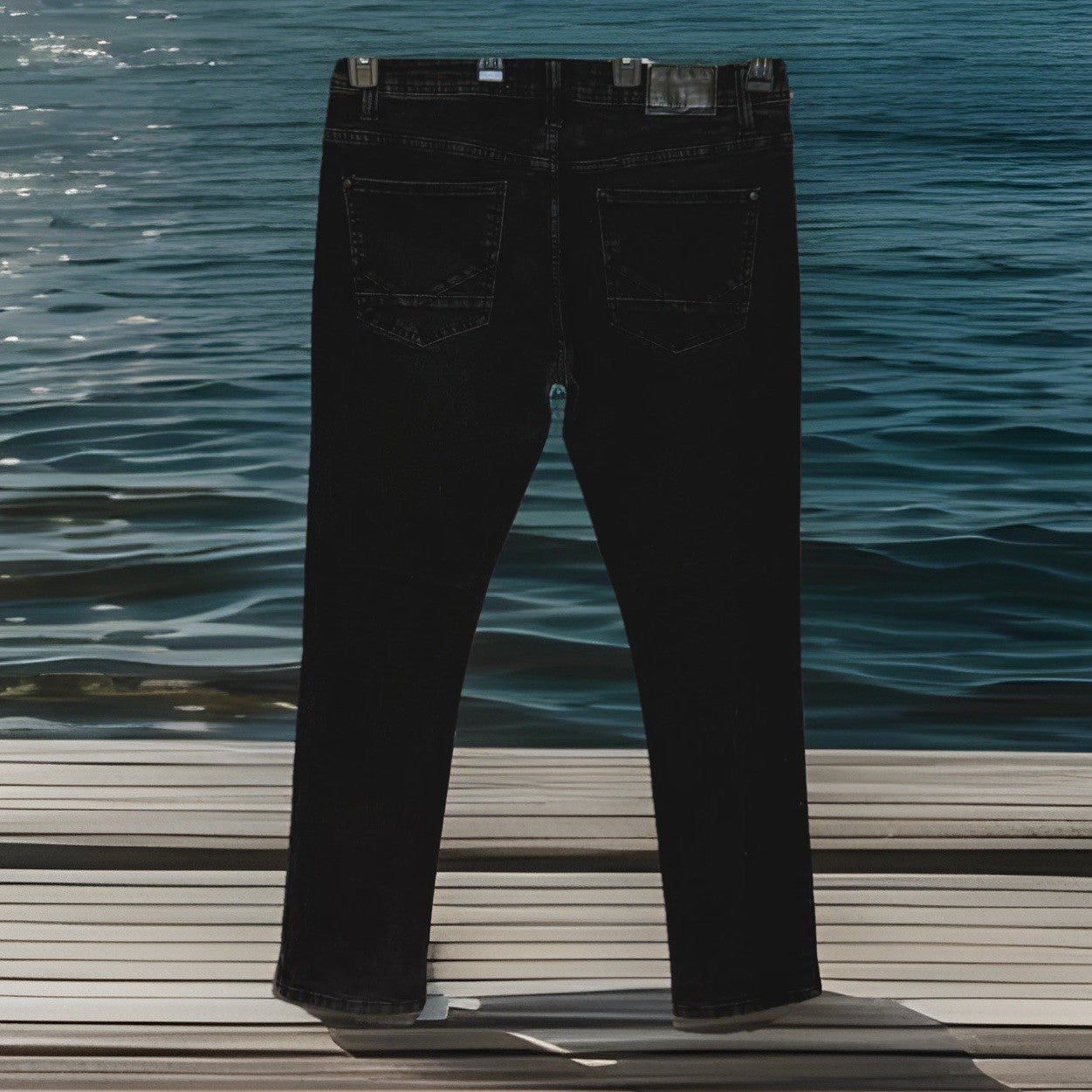 Artful Rebel Jeans Mens 34x32 Black Jax Slim Fit Straight Leg Stretch NWOT