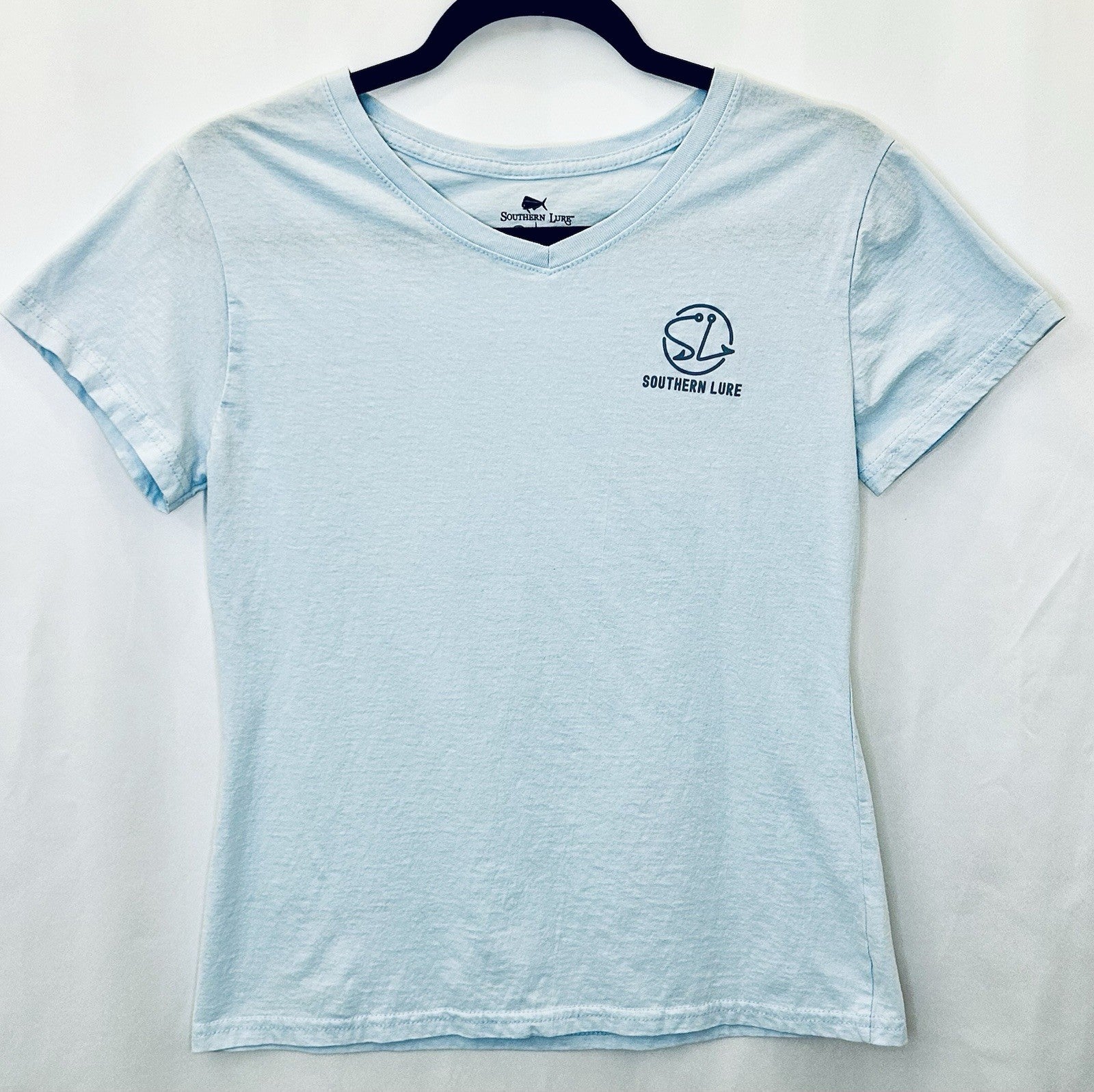 Southern Lure Women’s Sunglasses Graphic Fishing Beach T-Shirt Size Medium
