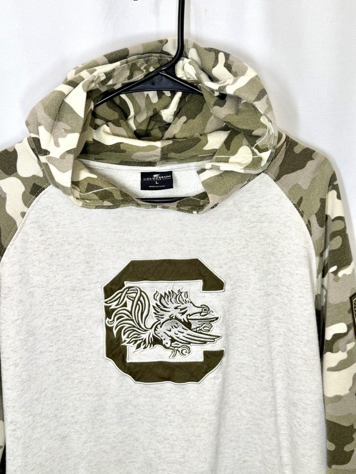 Colosseum South Carolina Gamecocks OHT Camo Hoodie Men’s Large Military Apparel