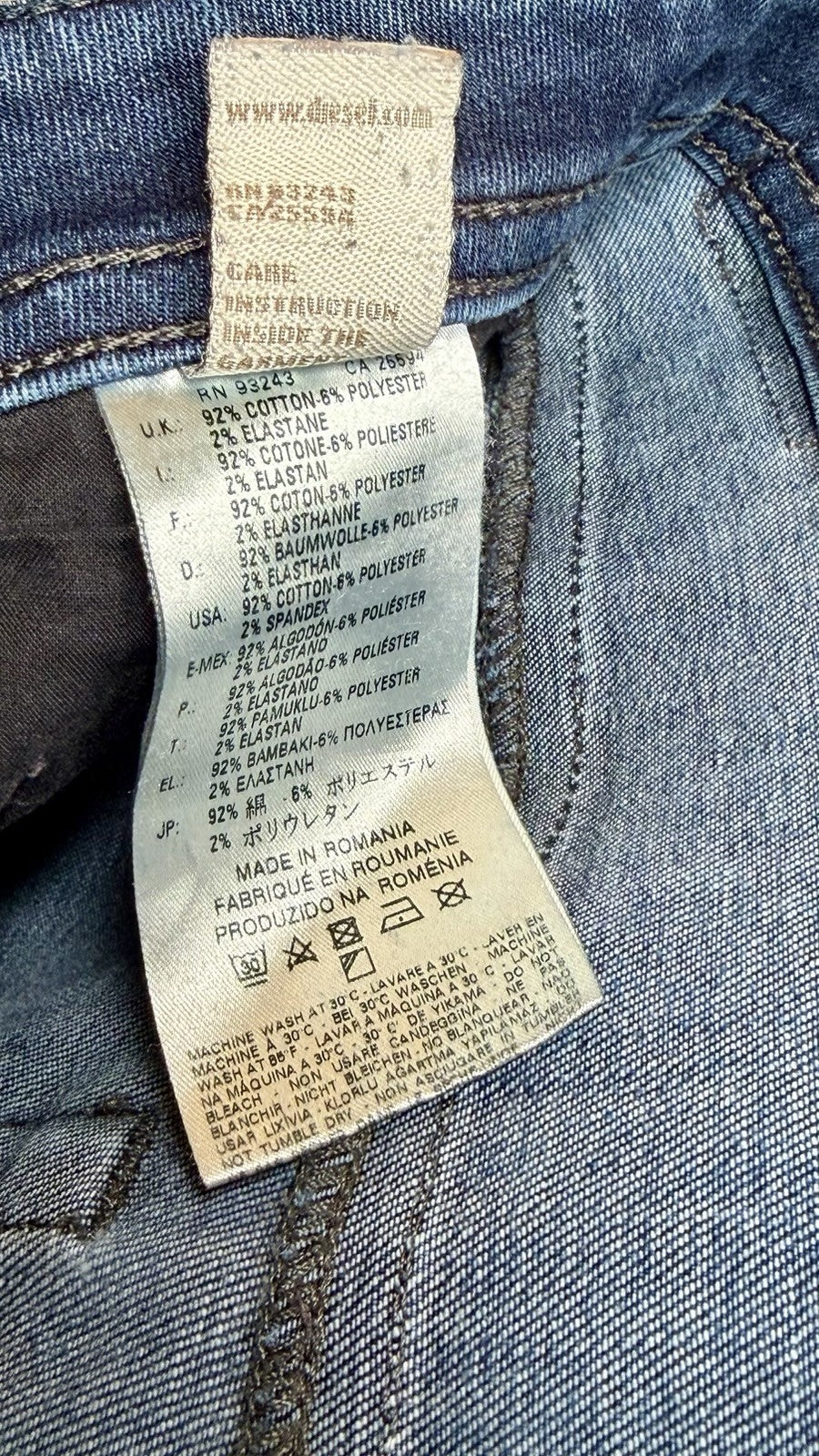 DIESEL Buster Slim Tapered Jeans Men's 36x32