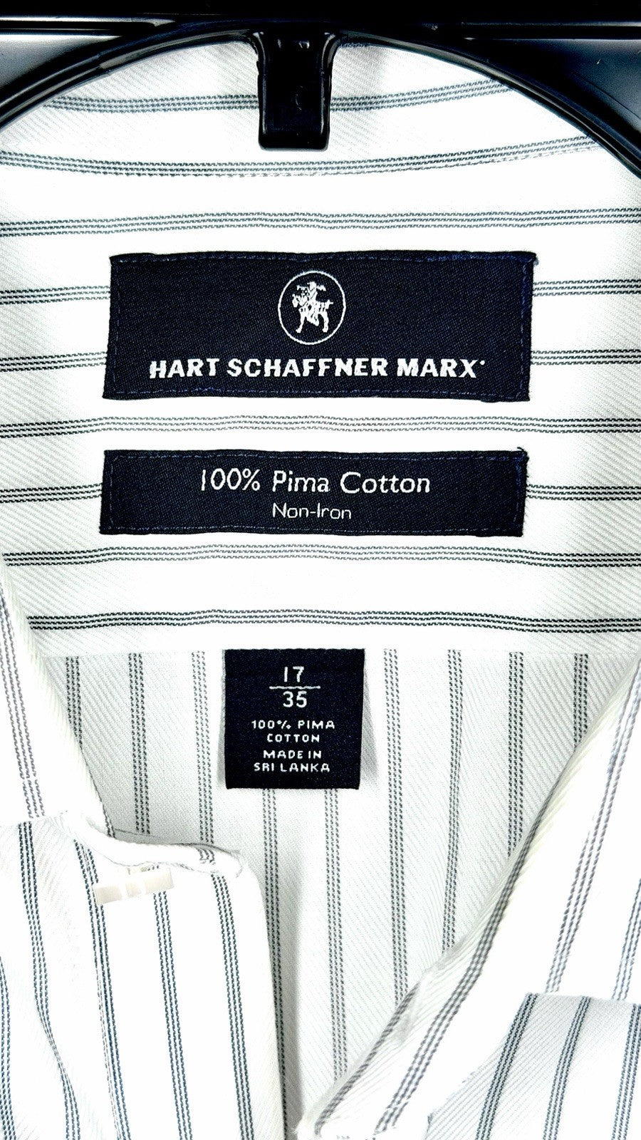 Hart Schaffner Marx Men’s $100 New French Cuff Button Shirt 17- 35 XL White