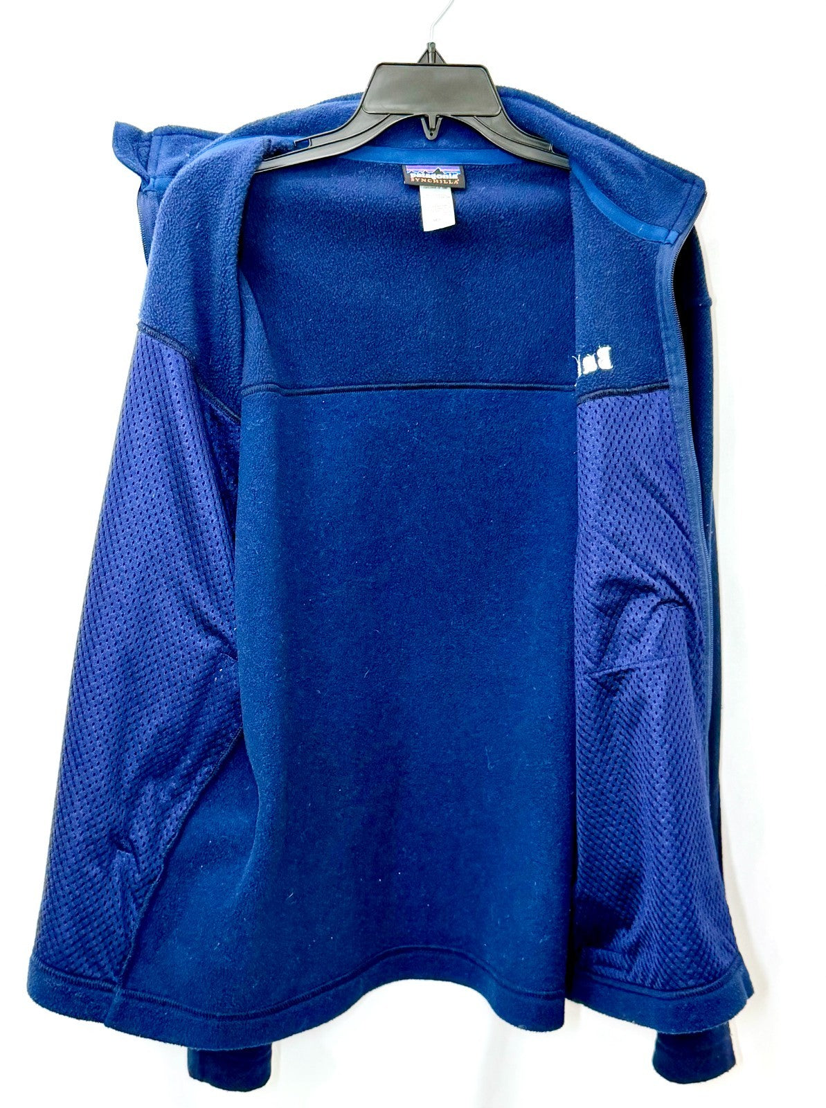 Patagonia Men's Large Blue Simple Synchilla Full Zip Fleece Jacket