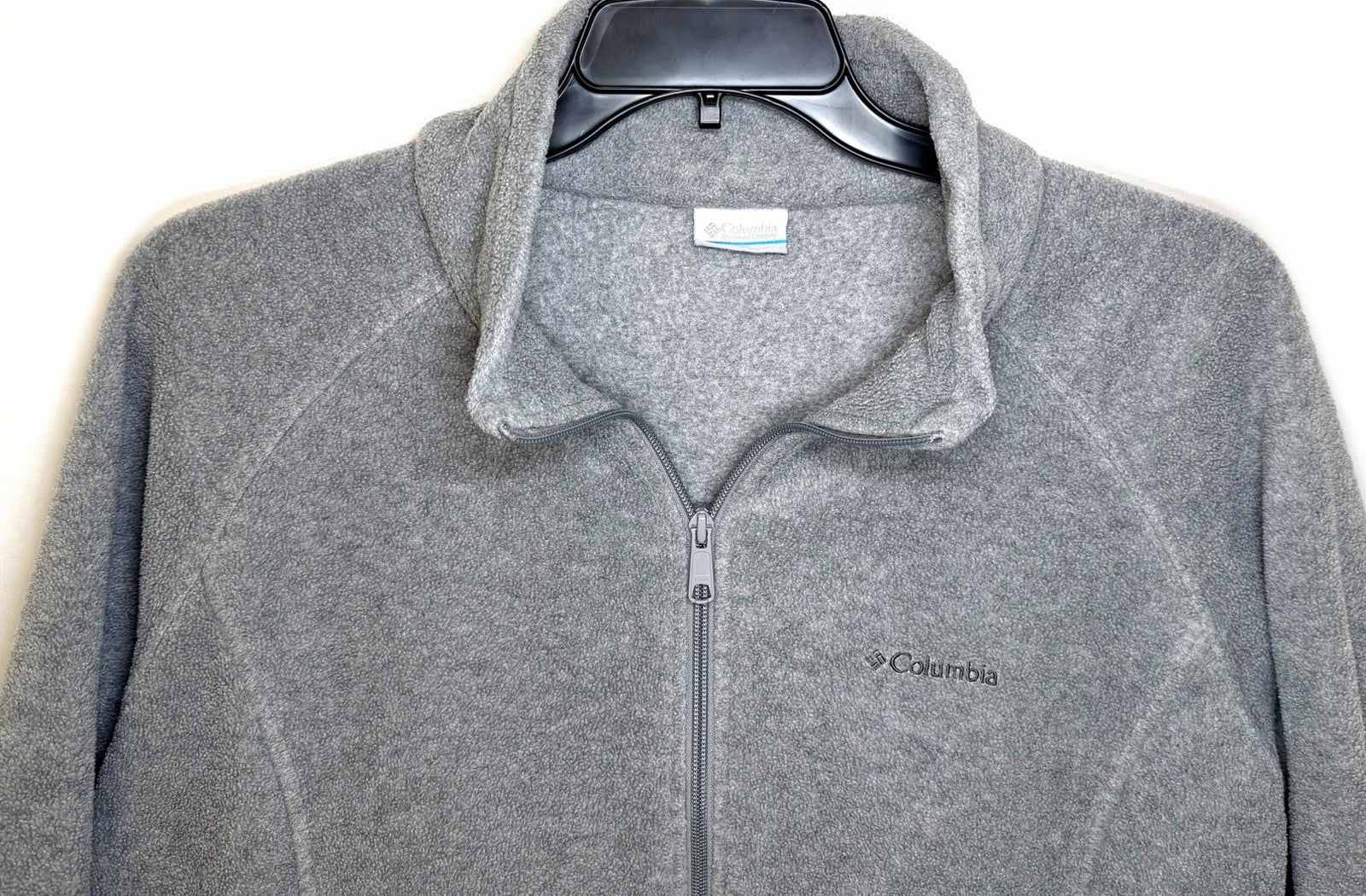 Columbia Fleece Jacket Men's Size 2XL Dark Gray Full Zip Outdoor Zip Pockets