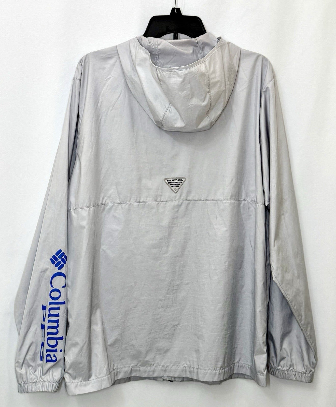 Columbia Terminal Spray PFG Grey Windbreaker Lightweight Jacket Men's Medium