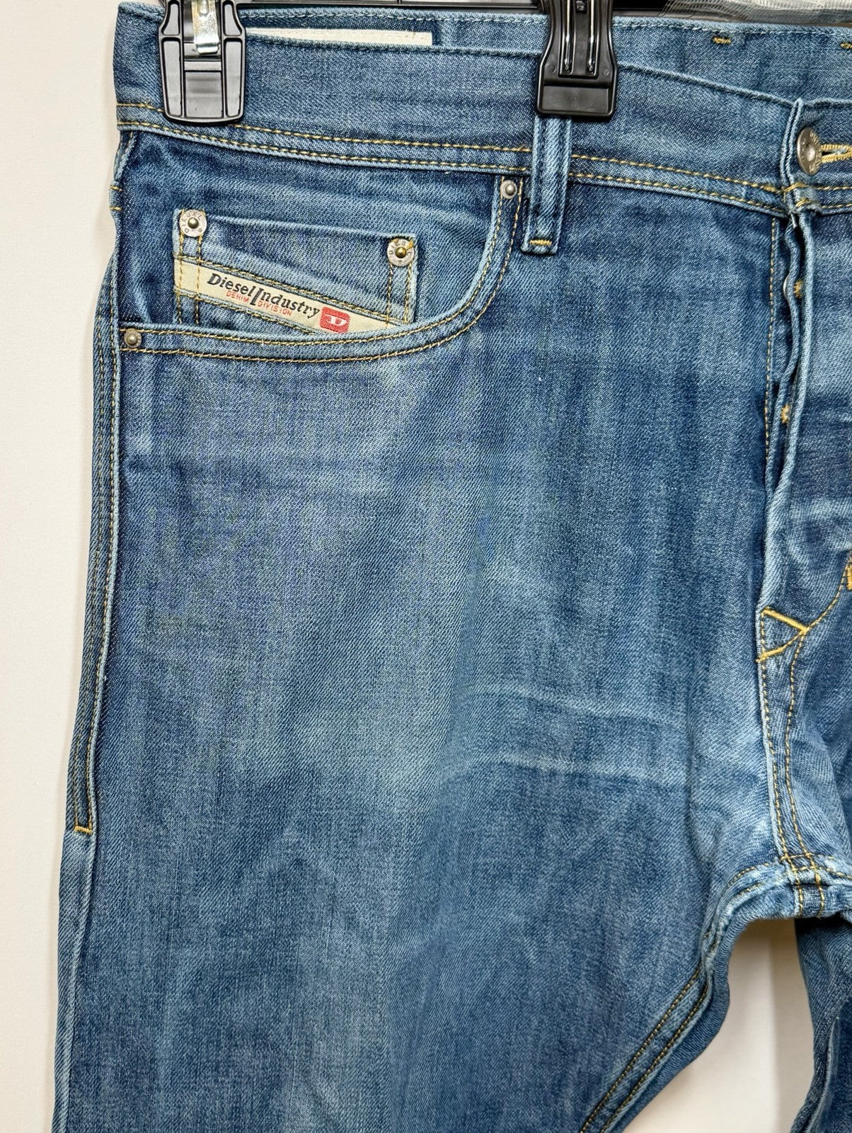 Diesel Jeans Tepphar Slim Carrot Dark Button Fly Skinny Jeans Men's 34x32