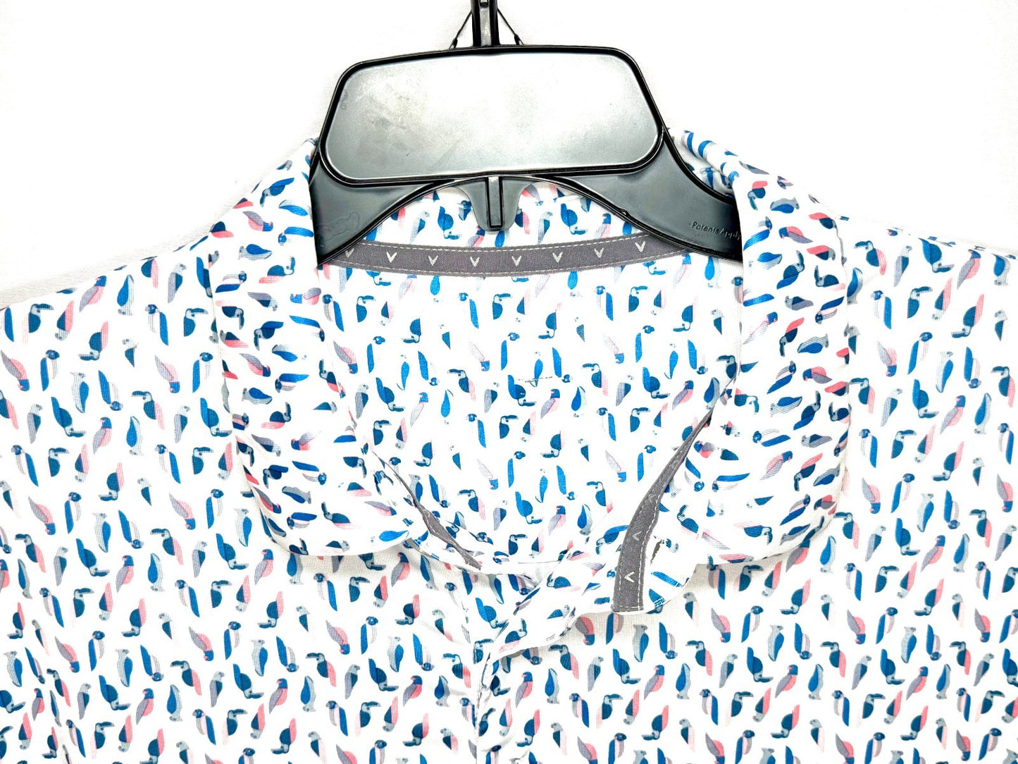 Callaway Men's Large Toucan Bird Print Performance Short Sleeve Golf Polo Shirt