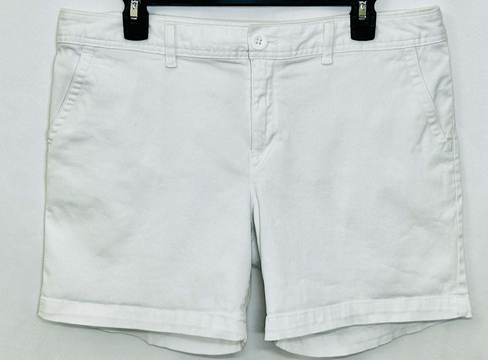 Eddie Bauer Women’s Shorts LEGEND WASH Stretch Slightly Curvy White Size 12