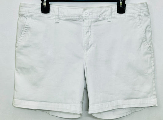 Eddie Bauer Women’s Shorts LEGEND WASH Stretch Slightly Curvy White Size 12