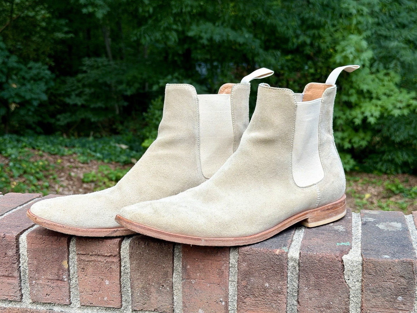 New Republic By Mark McNairy - Chelsea Boot - Men’s Size 12/45.5 EU - Tan Suede