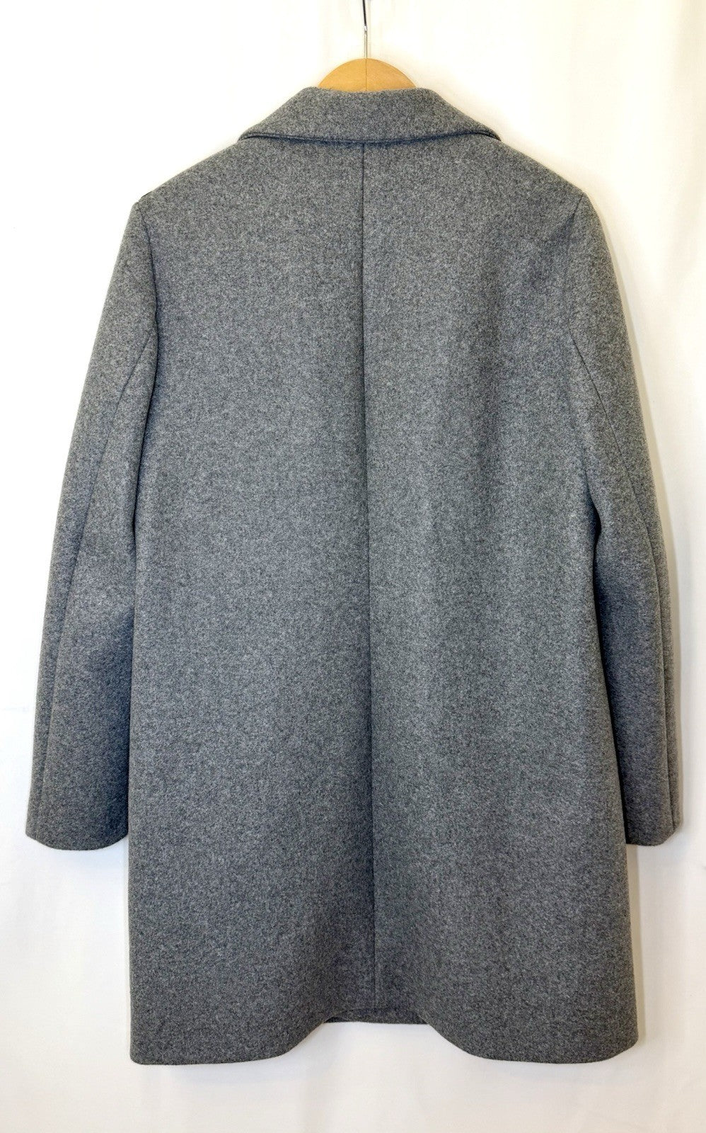 Calvin Klein Gray Double Breasted Mid-Length Pea Coat Women Long Sleeve Size M
