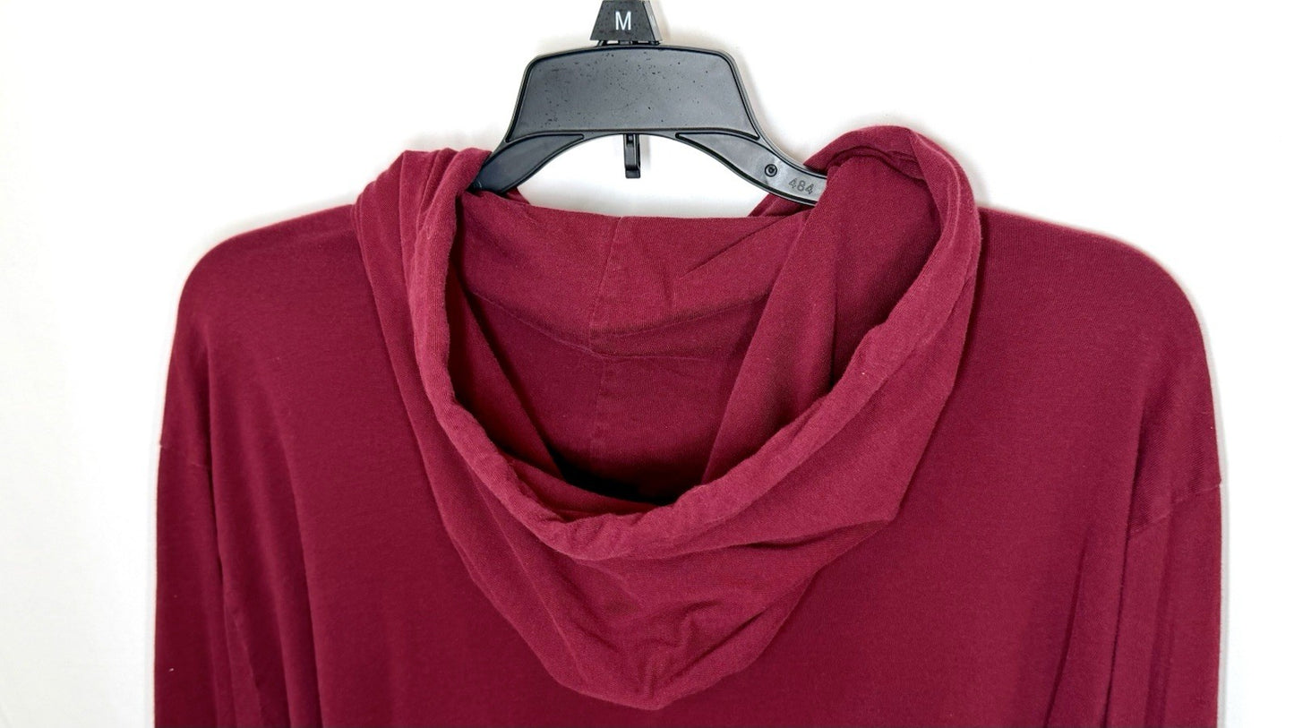 Ralph Lauren Polo Long Sleeve Hoodie Tee - Maroon - Men’s Size Large - SEE PICS!