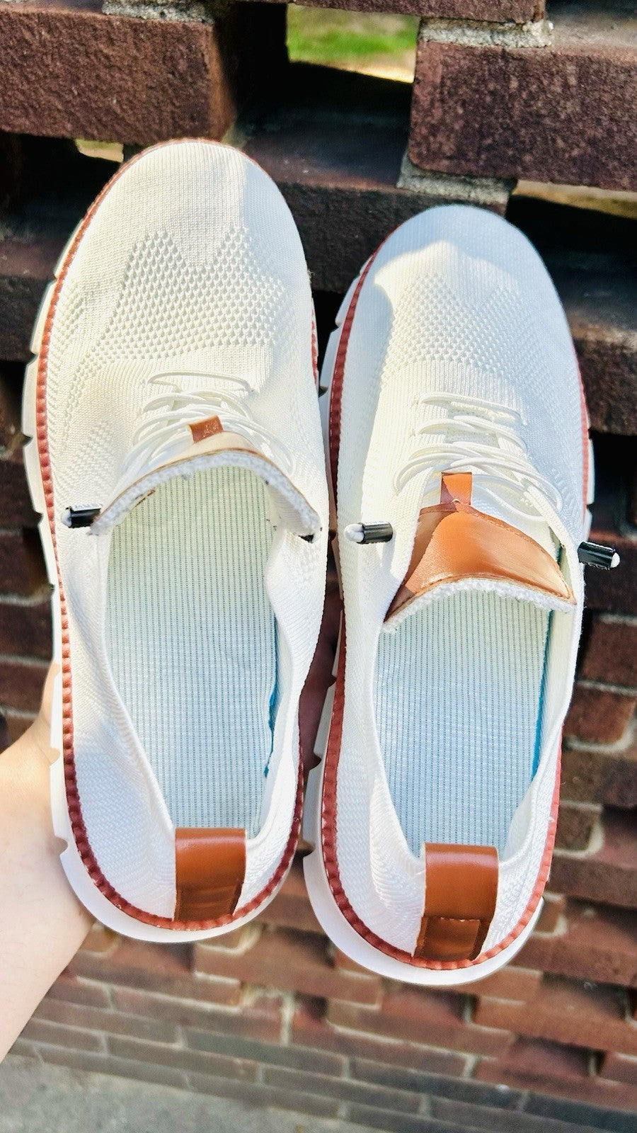 Unbranded Size US 12 / EU 45 Casual Walking Shoes Light Breathable / White Mesh