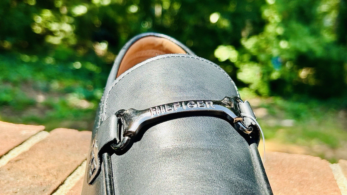 NWT TOMMY HILFIGER Senner Oxford / Black / Men’s Size 10 / Easy Slip-On