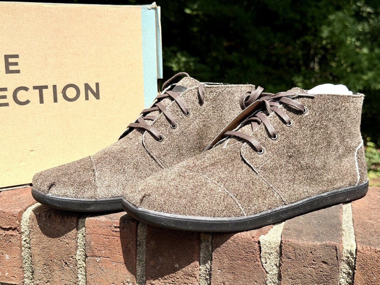 TOMS Mens Bota Shaggy Suede Cupsole Chukka Boots Venice Collection NIB Size 12