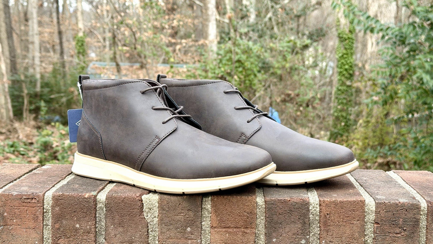 St. John's Bay Brown Leather Chukka Ankle Boots Men's 12 M New W/ Tag-$90 Retail