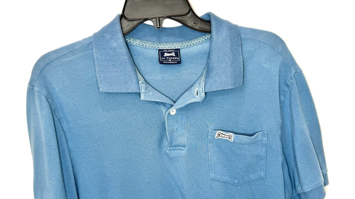 Le Tigre Turquoise Shirt Pink Tiger Size Large The Classic Polo