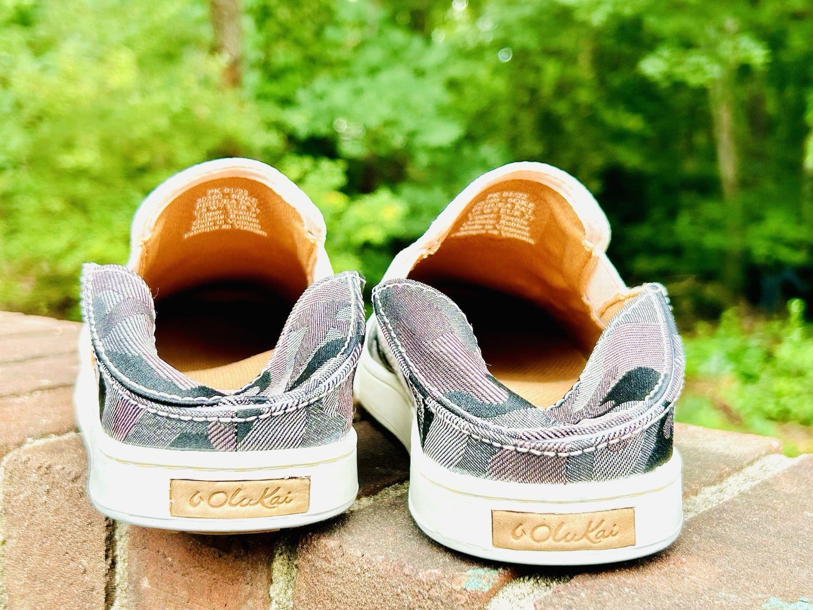 OluKai Pehuea Pa'i Ke Au Camo Slip On Sneakers Women's 7 - Slip On - Hide Heel
