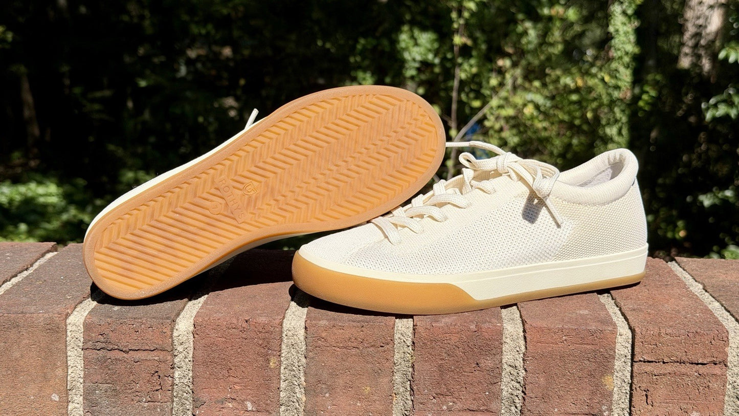 Rothy’s The Lace Up Blonde Sneakers Women's Size 7