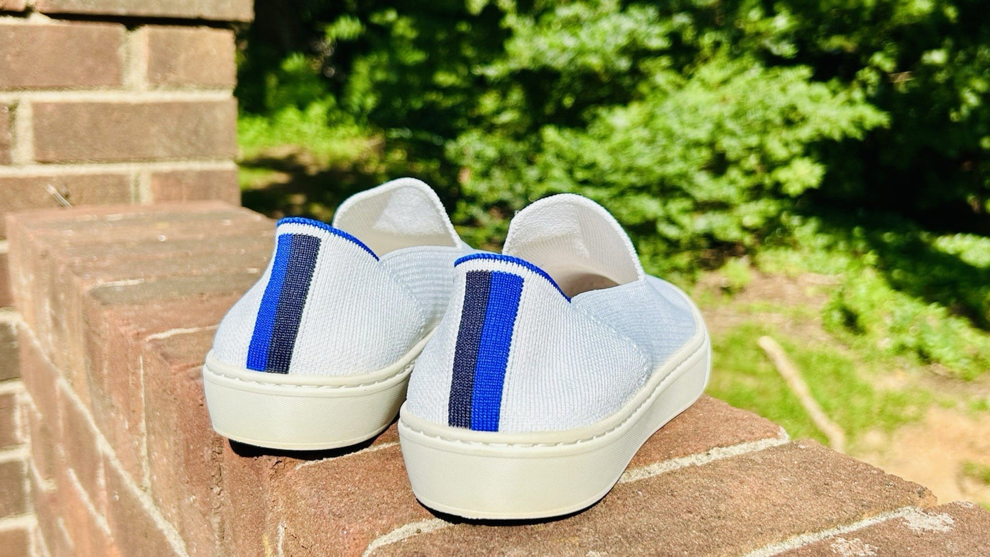 Rothys The Original Slip On Sneaker White Women’s Size 7.5 Comfort Shoes