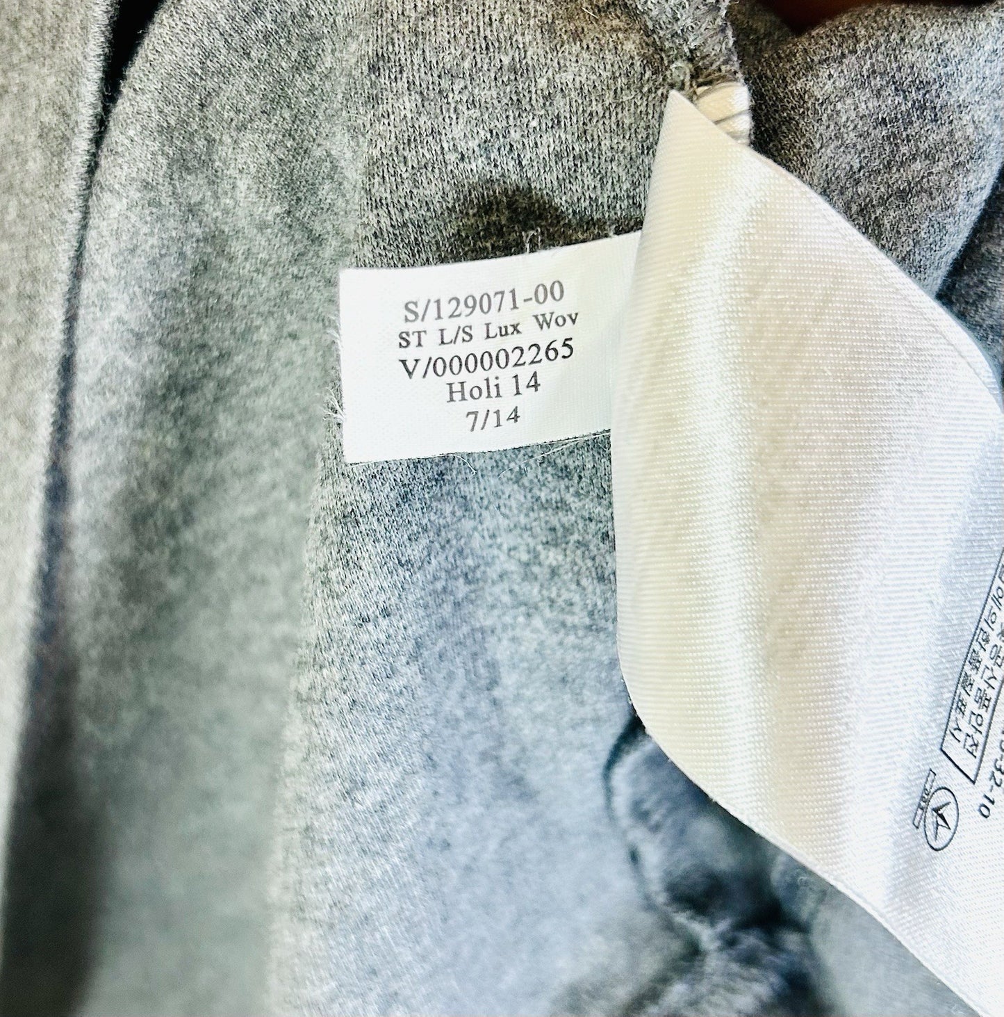 Banana Republic Luxury Touch Cotton Men's Large Gray 1/4 Zip Pullover