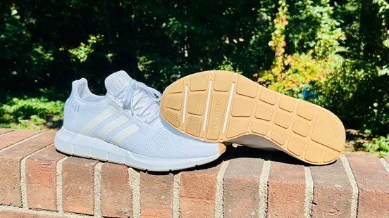 Adidas Men's Sneakers Size 12 Swift Run Triple White Athletic Casual Shoes