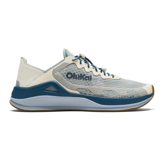 OLUKAI Men's Ahi Marine Shoe | Blue Pearl/White Sand | Size 14 | $150 Retail