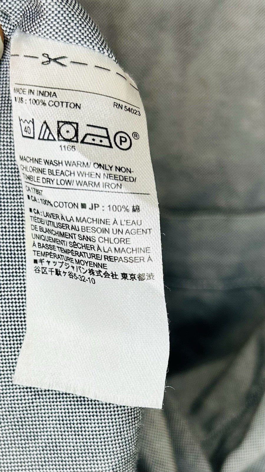 BANANA REPUBLIC Mens Grey Untucked Fit Oxford Shirt Stretch Size L Large