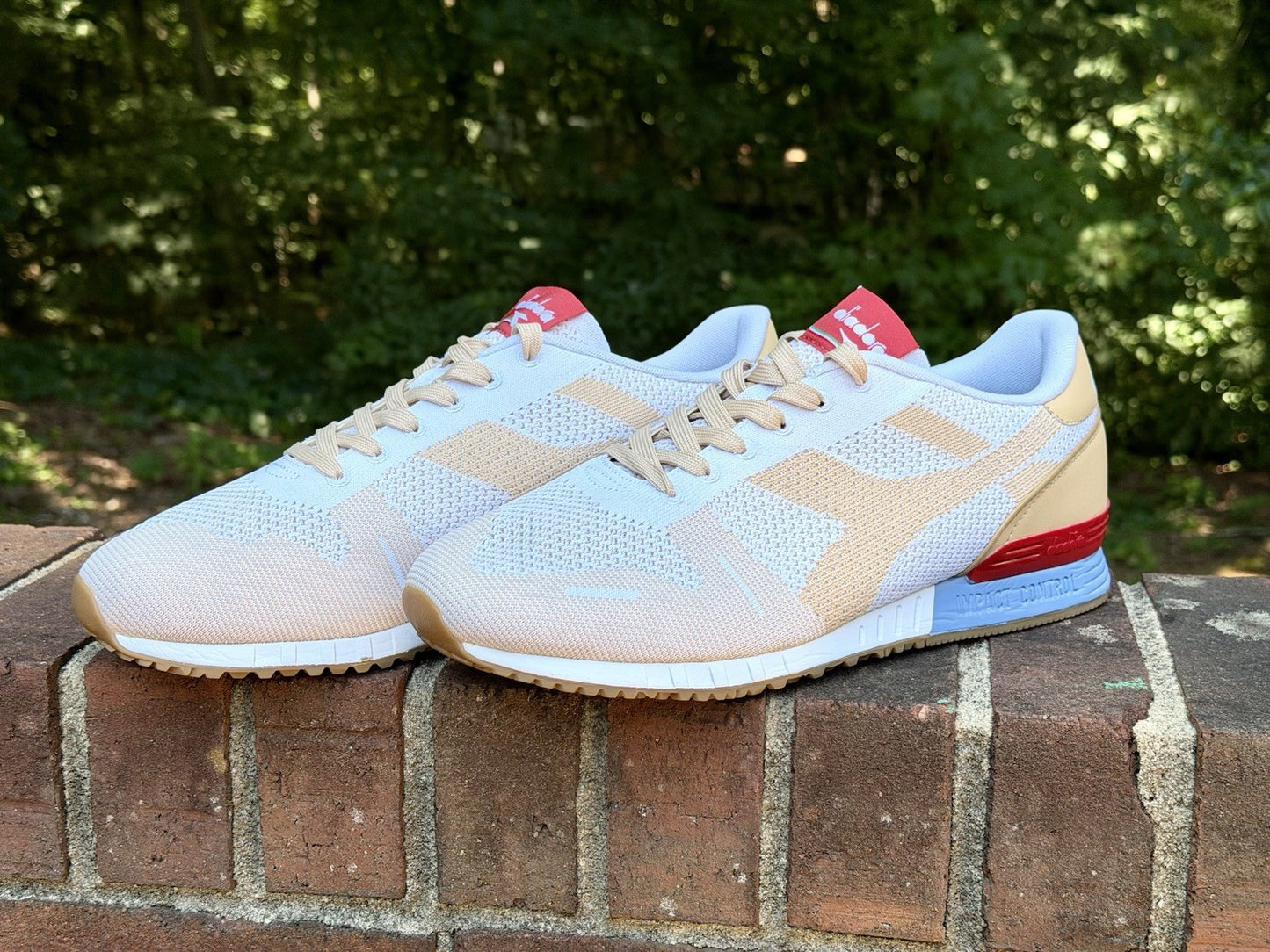 Diadora Titan Weave White Sheepskin Men’s Size 11.5 Retro Running Shoes 171829