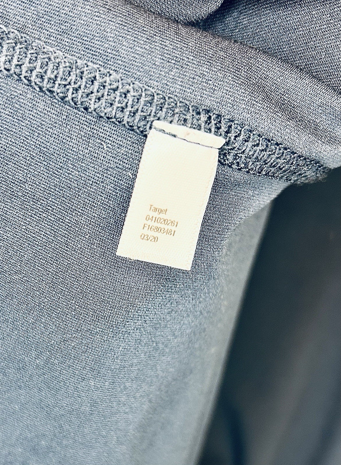 ALL IN MOTION Midnight Blue Crewneck Long Sleeve Men's Performance T-Shirt Large