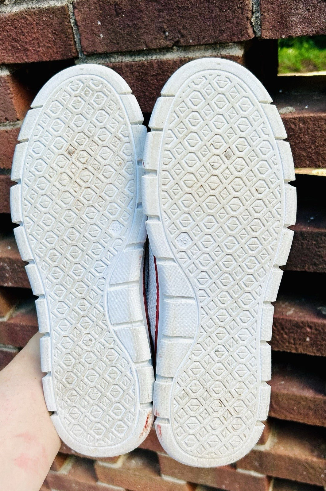 Unbranded Size US 12 / EU 45 Casual Walking Shoes Light Breathable / White Mesh