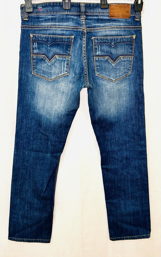 Diesel Larkee Jeans Men's Regular Straight Leg Size 34x30 Dark Wash