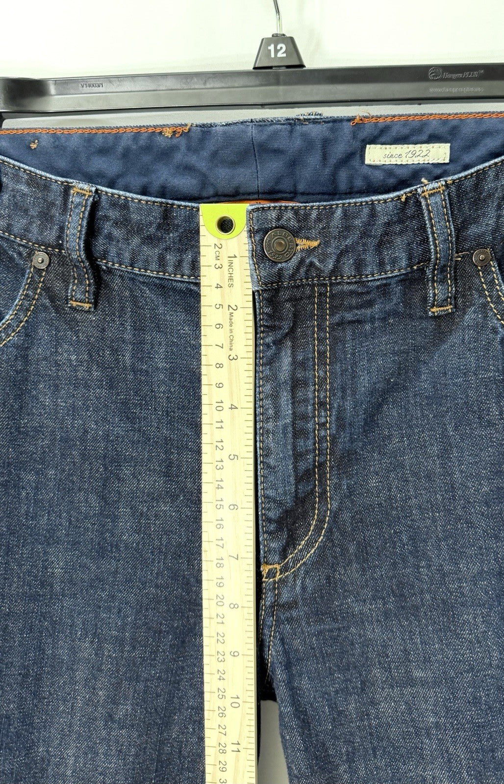 Alberto Pipe Regular Slim Fit Denim Blue Dark Wash 38x30 (Tag 38x34) $245 Retail