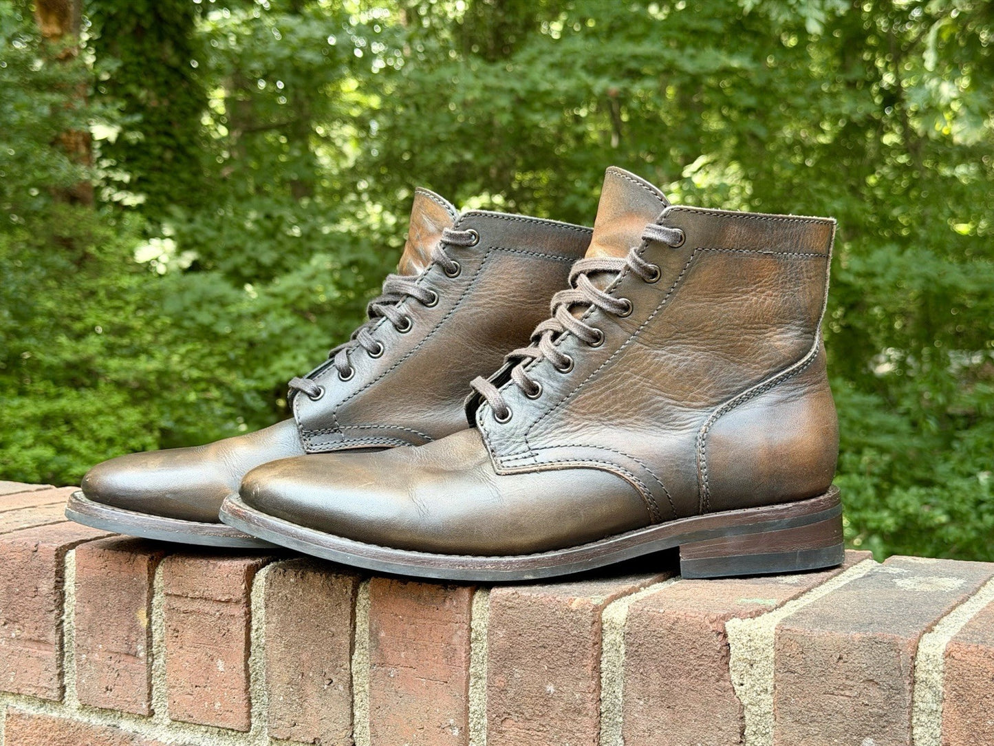 Thursday Boot Co President Anejo Leather Plain Toe Boots Men's Size 10.5 US