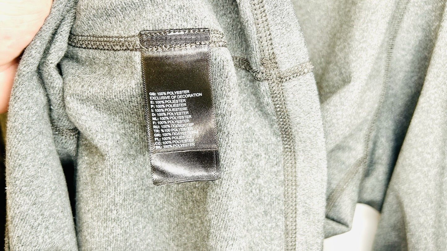 The North Face Mens Tech Essential 1/4 Zip Fleece Pullover Gray Large / FritoLay