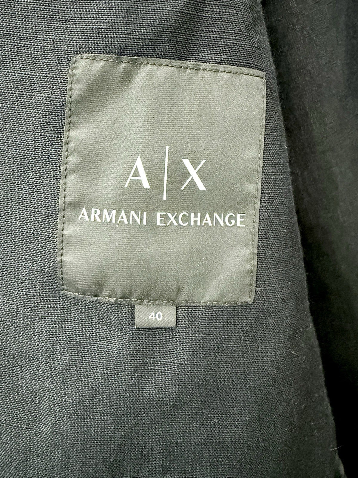 A/X Armani Exchange Linen-Blend 2-Button Sport Coat - Men’s Size 40R - $220 New