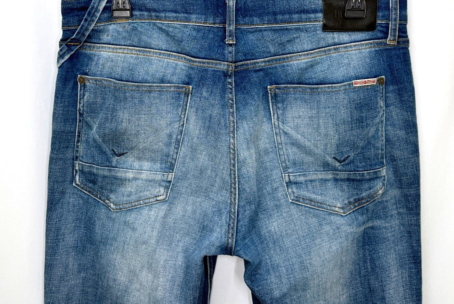 HUDSON SARTOR RELAXED SKINNY DISTRESSED DENIM JEANS / Men Sz 36x32 / Worn Once!